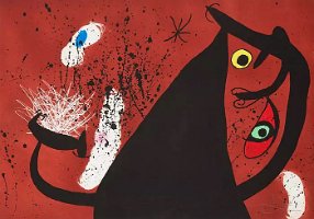 Joan-Miro-Feuersteinschlaegerin